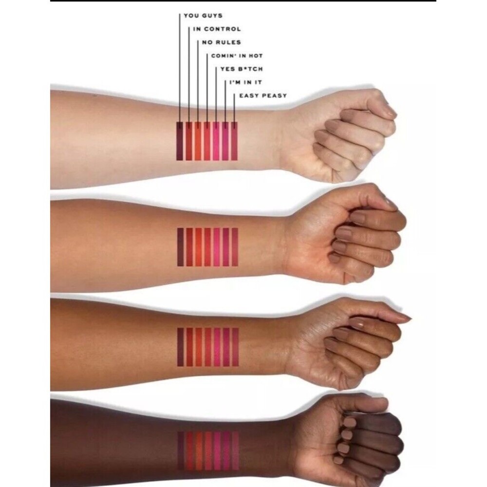 JACLYN Cosmetics Poutspoken Liquid Lipstick - "EASY PEASY" - Full Size - In Box - Picture 2 of 11